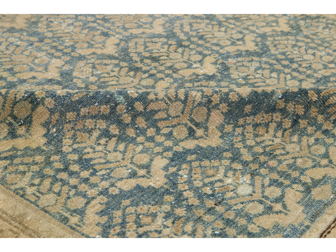 Antique Malayer Wool Wide Runner 5 X 12
