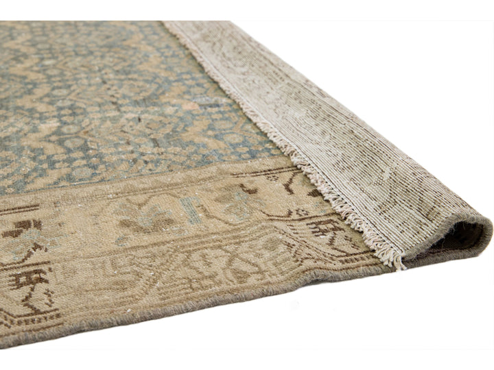 Antique Malayer Wool Wide Runner 5 X 12