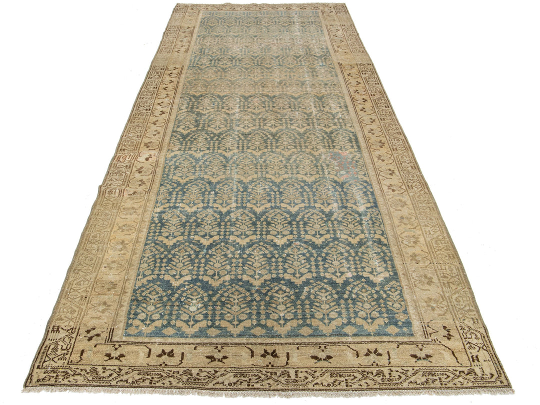 Antique Malayer Wool Wide Runner 5 X 12