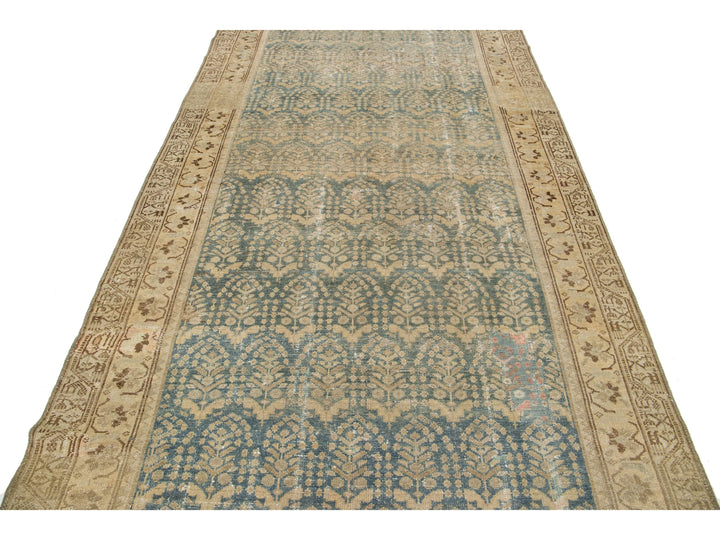 Antique Malayer Wool Wide Runner 5 X 12