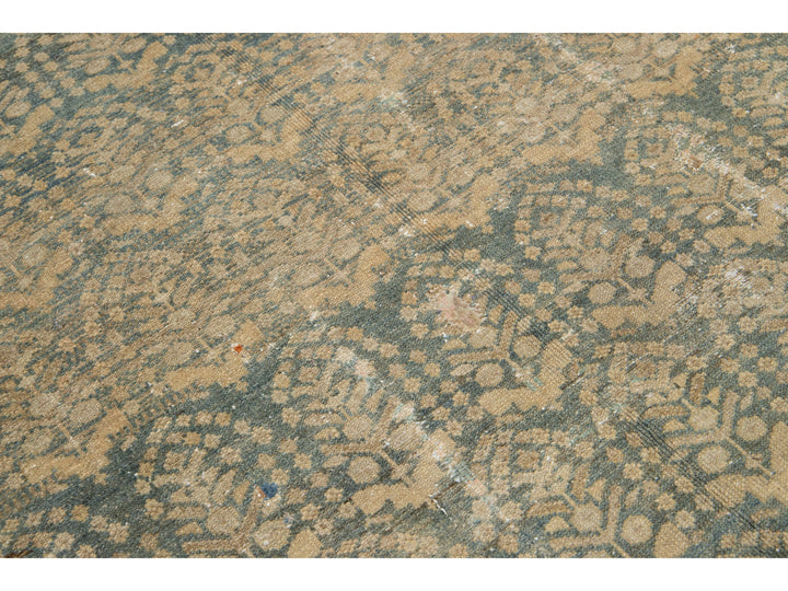 Antique Malayer Wool Wide Runner 5 X 12