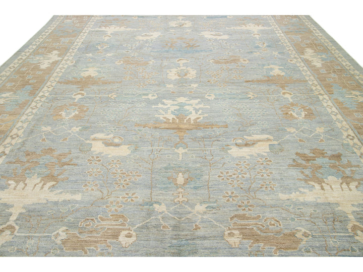 Modern Sultanabad Wool Rug 12 X 15