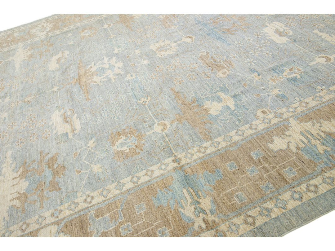 Modern Sultanabad Wool Rug 12 X 15