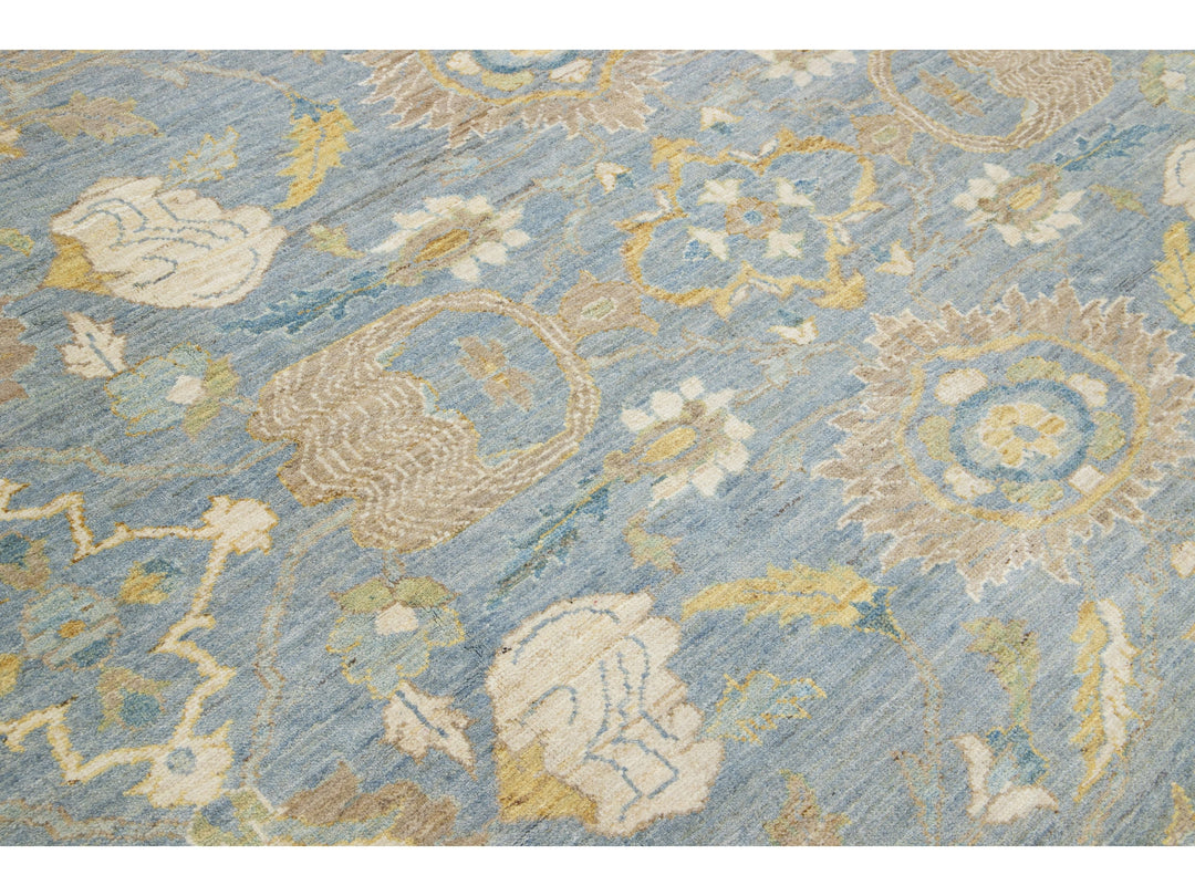 Modern Sultanabad Wool Rug 11 X 14