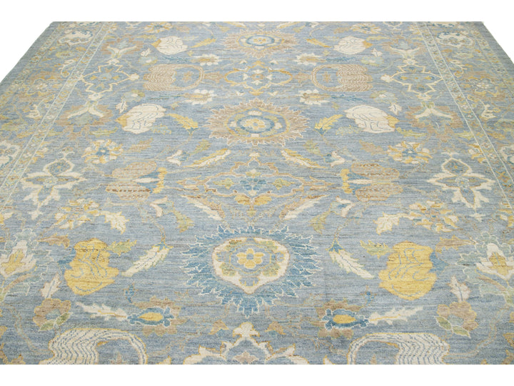 Modern Sultanabad Wool Rug 11 X 14