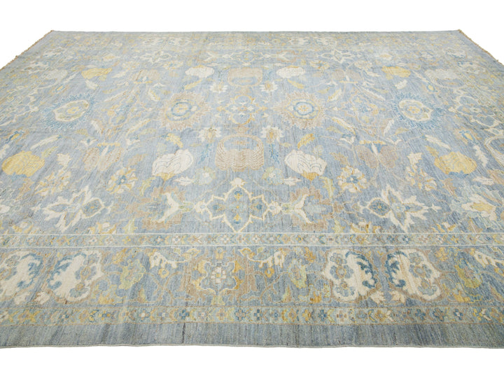 Modern Sultanabad Wool Rug 11 X 14