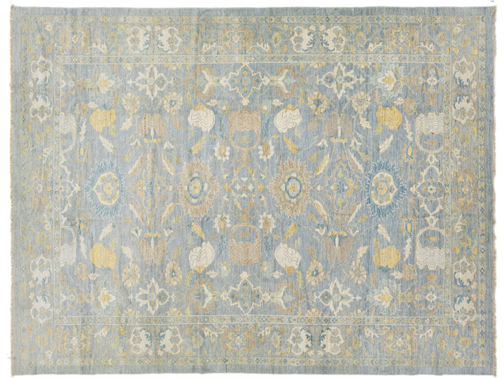 Modern Sultanabad Wool Rug 11 X 14