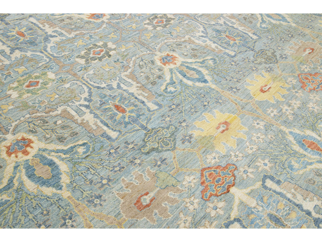 Modern Sultanabad Wool Rug 13 X 14