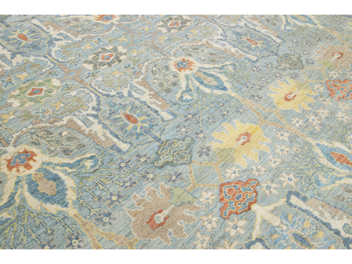 Modern Sultanabad Wool Rug 13 X 14