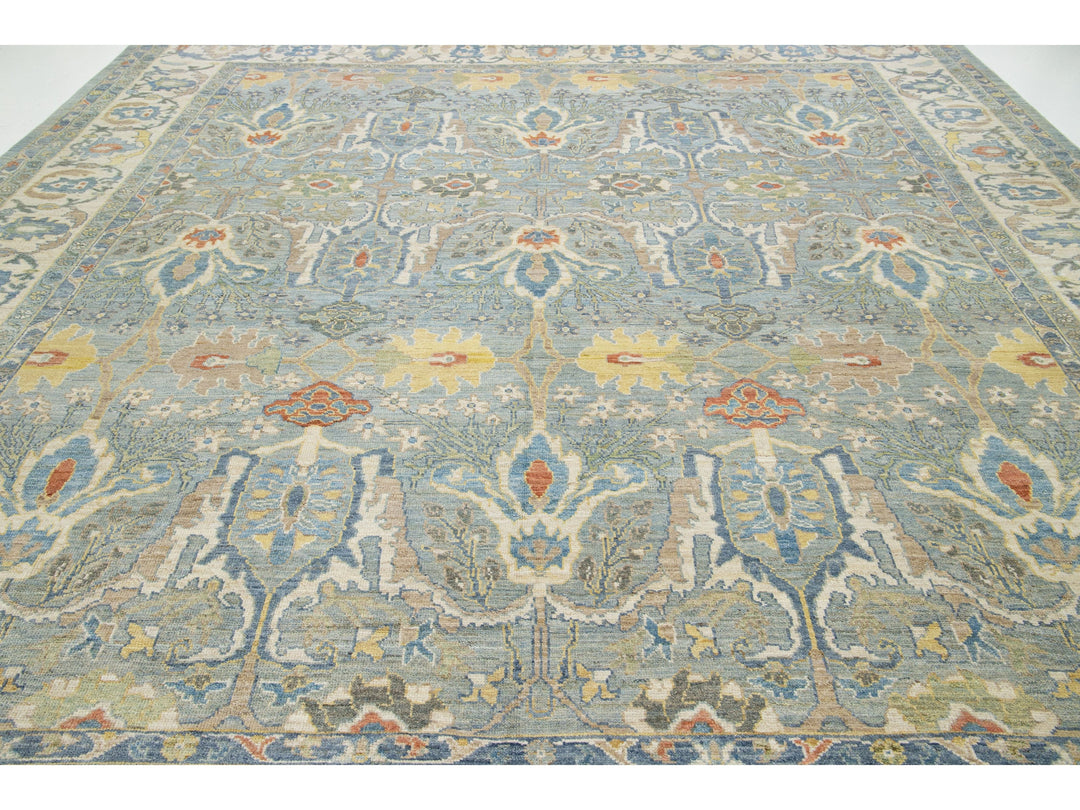 Modern Sultanabad Wool Rug 13 X 14