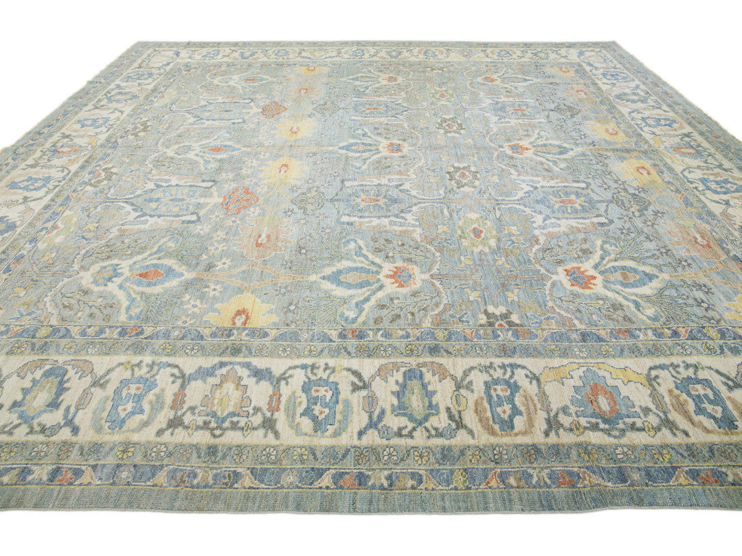Modern Sultanabad Wool Rug 13 X 14