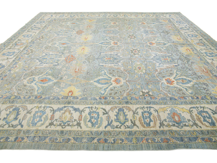 Modern Sultanabad Wool Rug 13 X 14