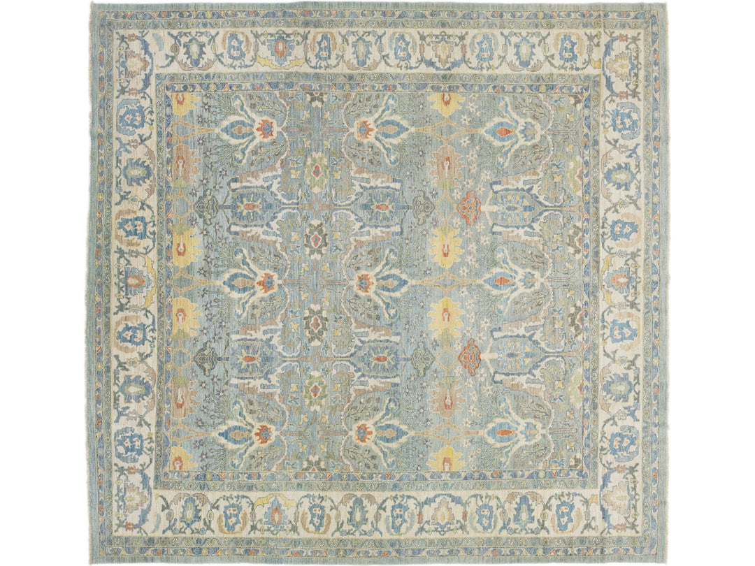 Modern Sultanabad Wool Rug 13 X 14
