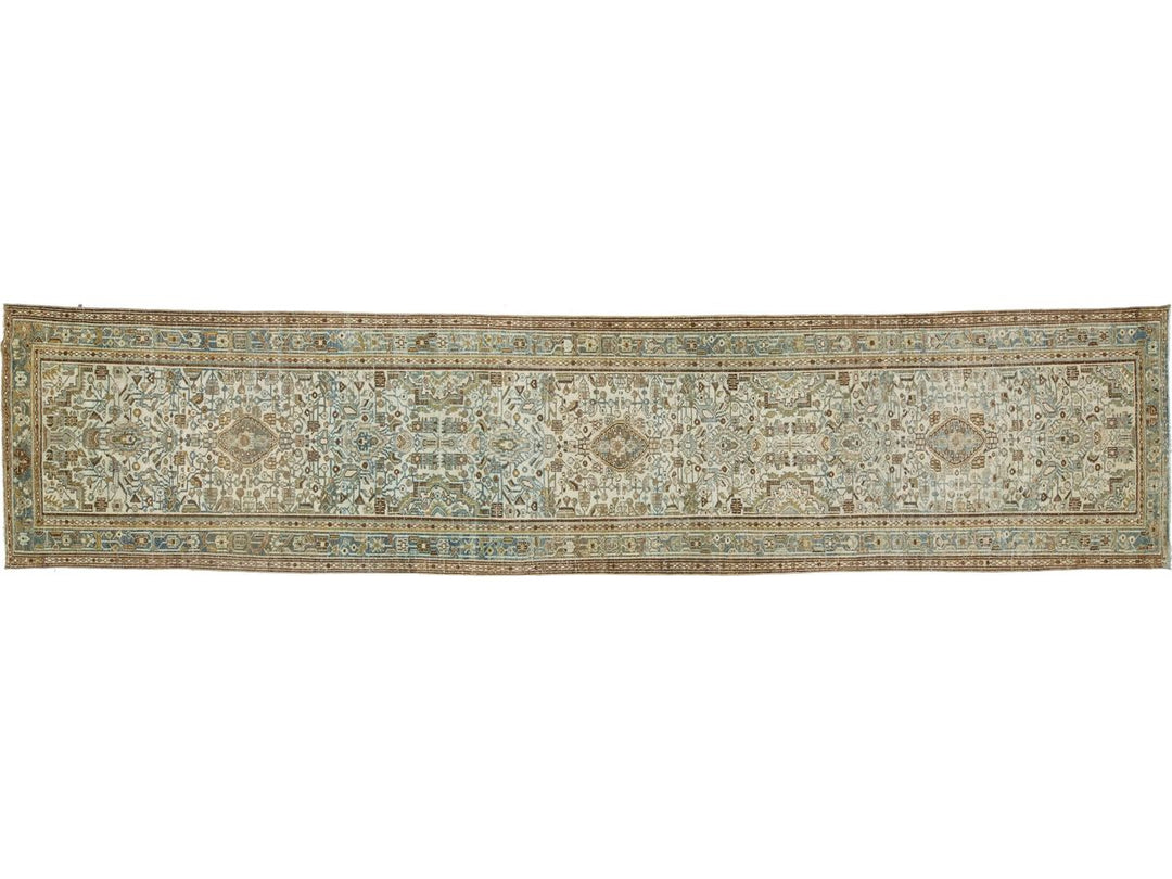Antique Malayer Wool Runner 4 X 16