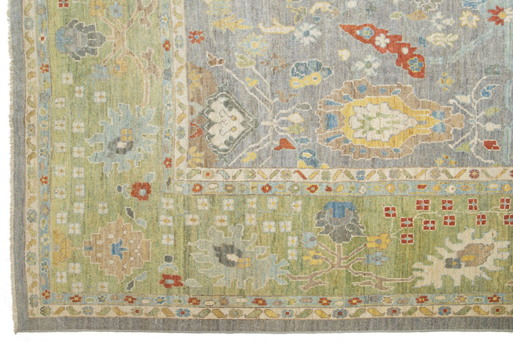 Modern Sultanabad Wool Rug 16 X 22