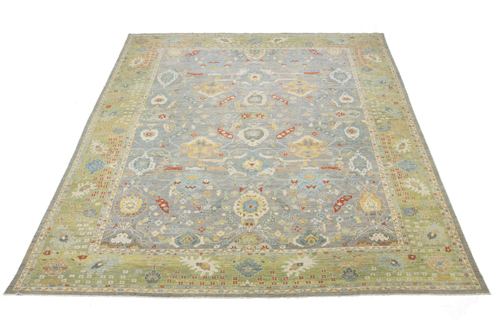 Modern Sultanabad Wool Rug 16 X 22