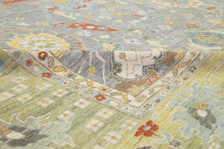 Modern Sultanabad Wool Rug 16 X 22