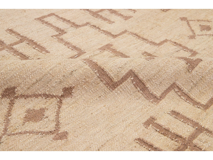 Modern Dhurrie Natural Jute Rug 5 X 8