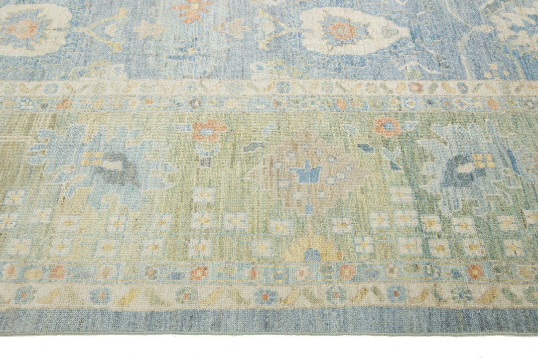 Modern Sultanabad Wool Rug 16 X 20