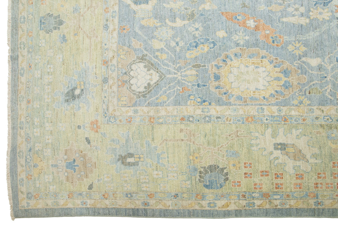 Modern Sultanabad Wool Rug 16 X 20
