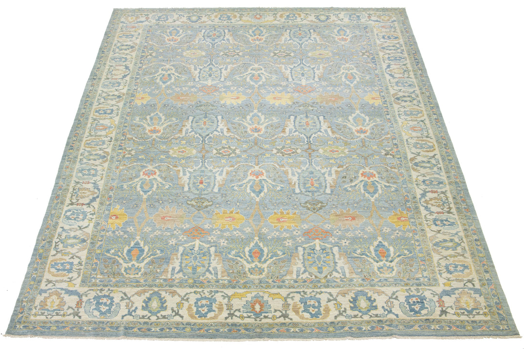 Modern Sultanabad Wool Rug 14 X 19