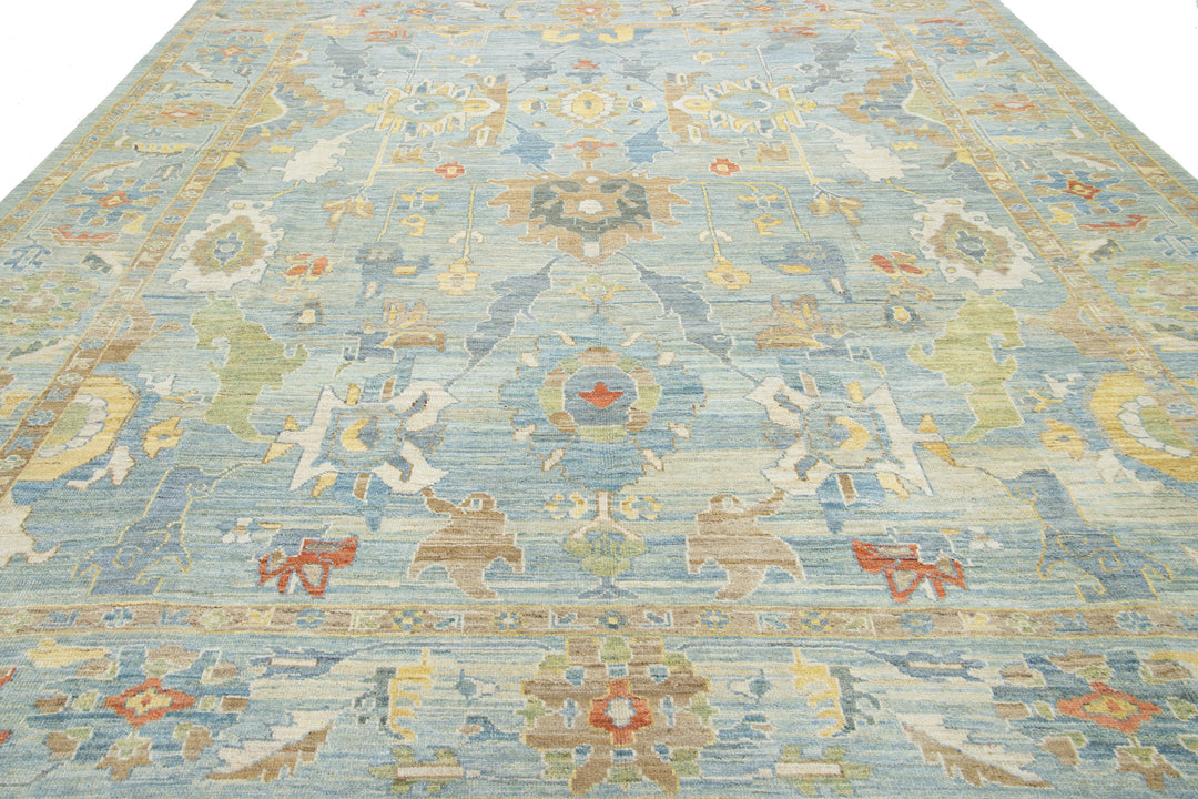 Modern Sultanabad Wool Rug 11 X 12