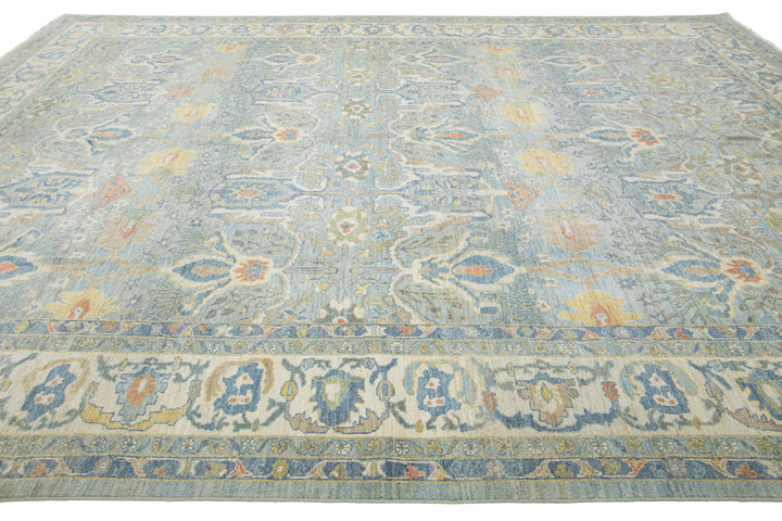 Modern Sultanabad Wool Rug 13 X 17
