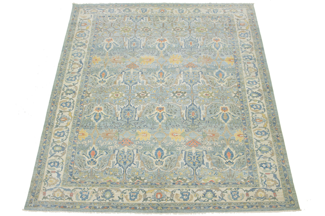 Modern Sultanabad Wool Rug 13 X 17