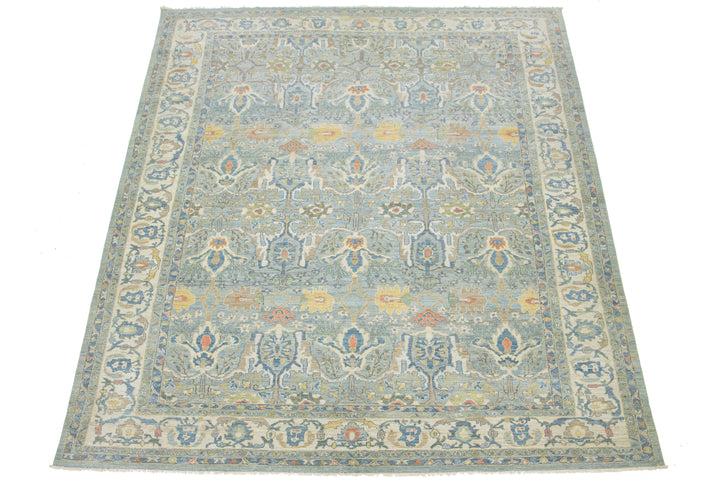 Modern Sultanabad Wool Rug 13 X 17