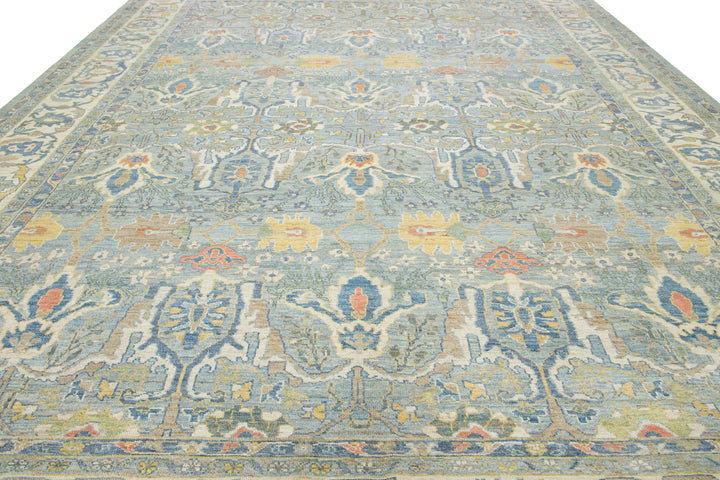 Modern Sultanabad Wool Rug 13 X 17