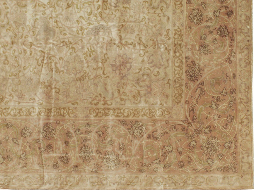 Antique Lahore Wool Rug 13 X 16