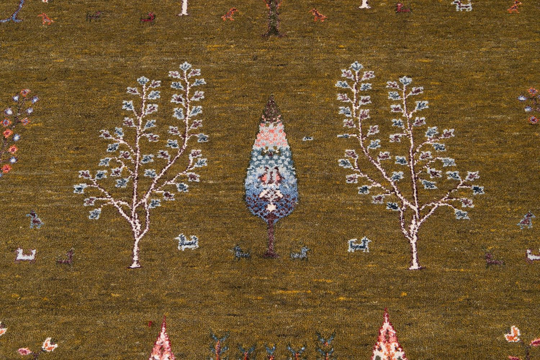 Modern Indian Gabbeh Style Rug 9 X 12