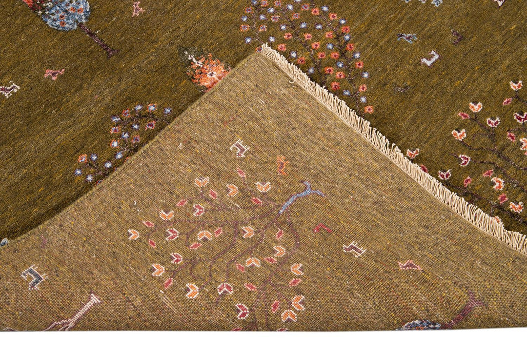 Modern Indian Gabbeh Style Rug 9 X 12