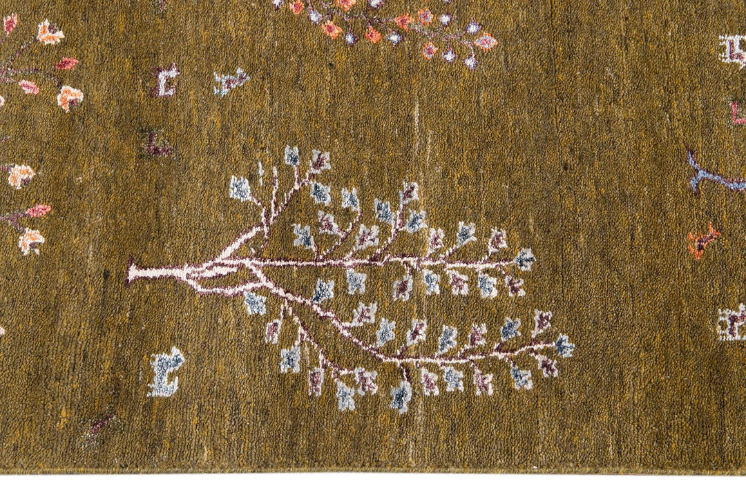 Modern Indian Gabbeh Style Rug 9 X 12
