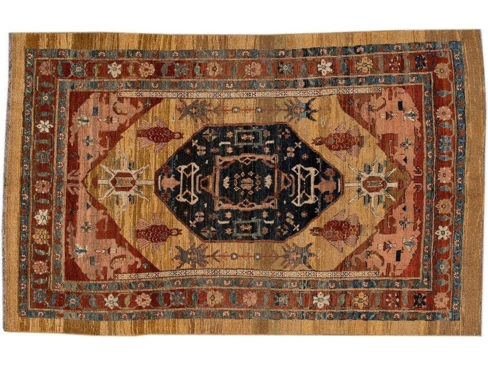 Vintage Bakshaish Tribal Wool Rug 7 X 11