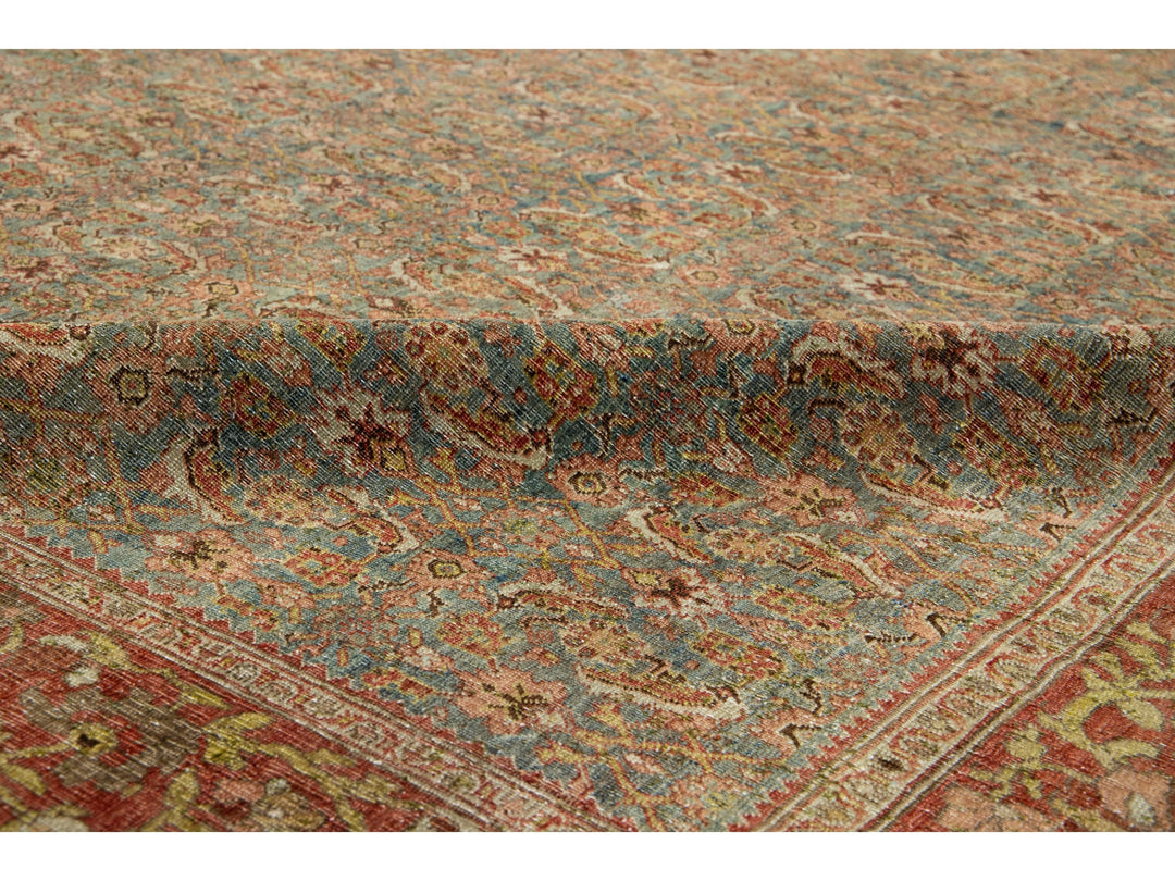 Antique Bidjar Wool Rug 9 X 13