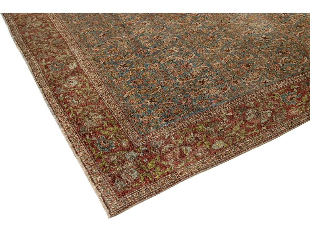Antique Bidjar Wool Rug 9 X 13