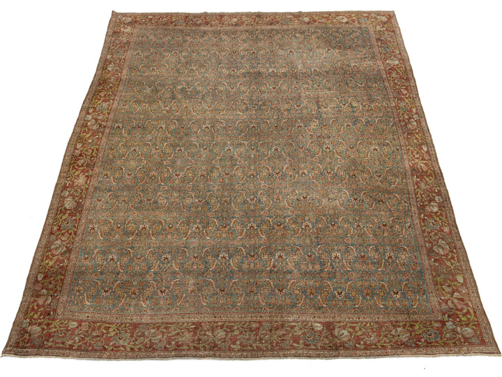 Antique Bidjar Wool Rug 9 X 13
