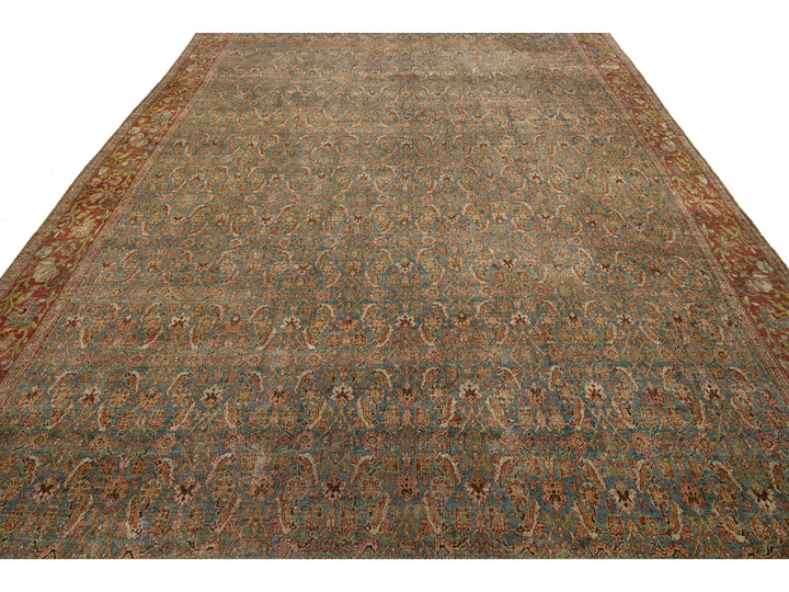 Antique Bidjar Wool Rug 9 X 13