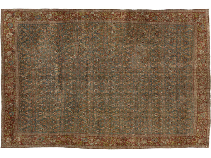 Antique Bidjar Wool Rug 9 X 13