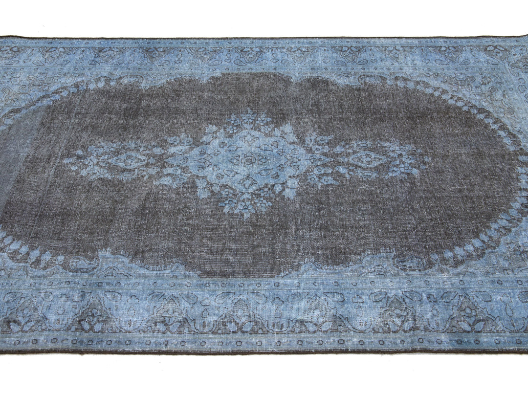 Vintage Overdyed Wool Rug 4 X 7