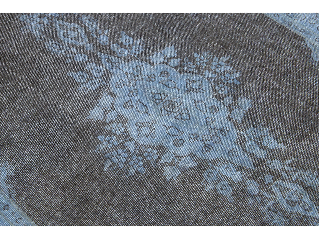 Vintage Overdyed Wool Rug 4 X 7