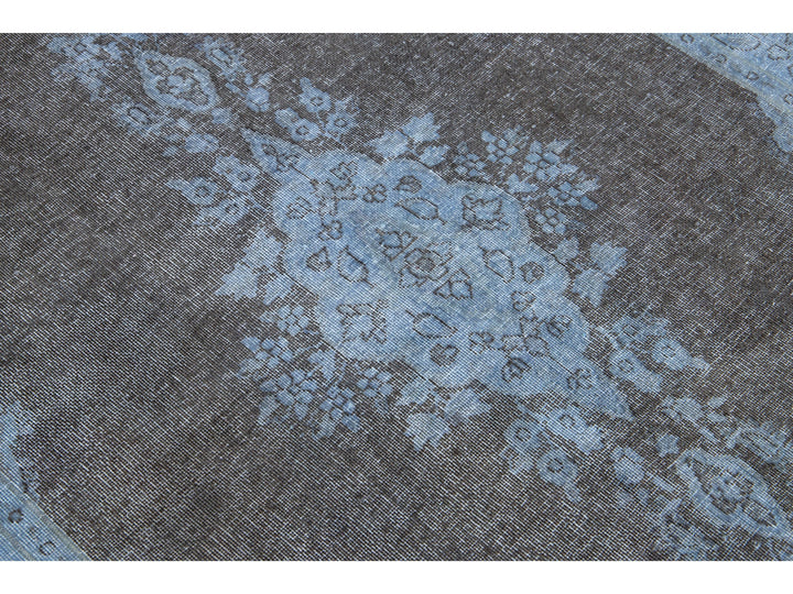 Vintage Overdyed Wool Rug 4 X 7