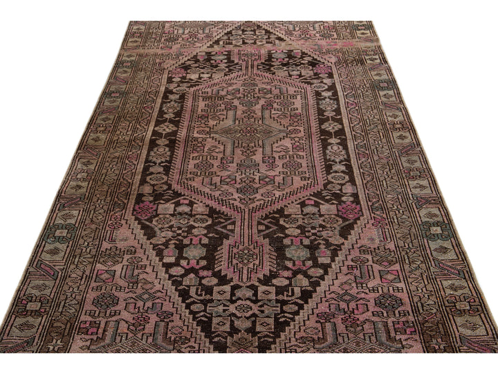 Vintage Distressed Wool Runner 3 X 7