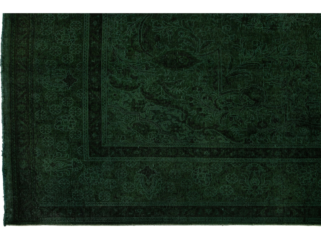 Vintage Overdyed Wool Rug 10 X 16