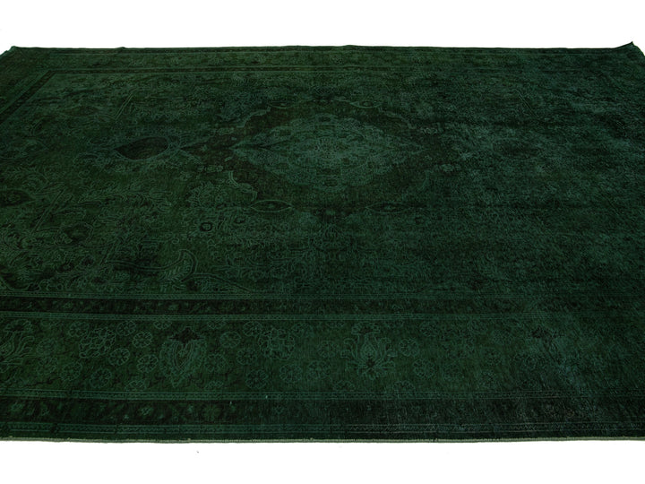 Vintage Overdyed Wool Rug 10 X 16