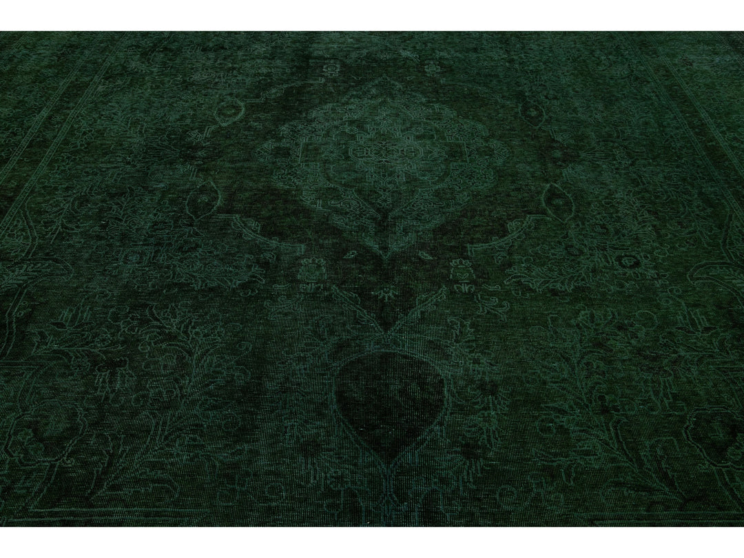 Vintage Overdyed Wool Rug 10 X 16