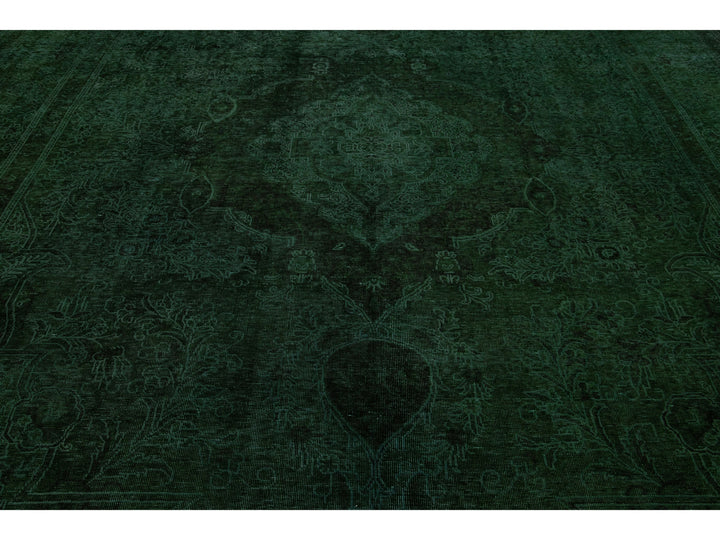 Vintage Overdyed Wool Rug 10 X 16