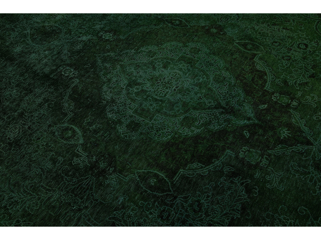 Vintage Overdyed Wool Rug 10 X 16