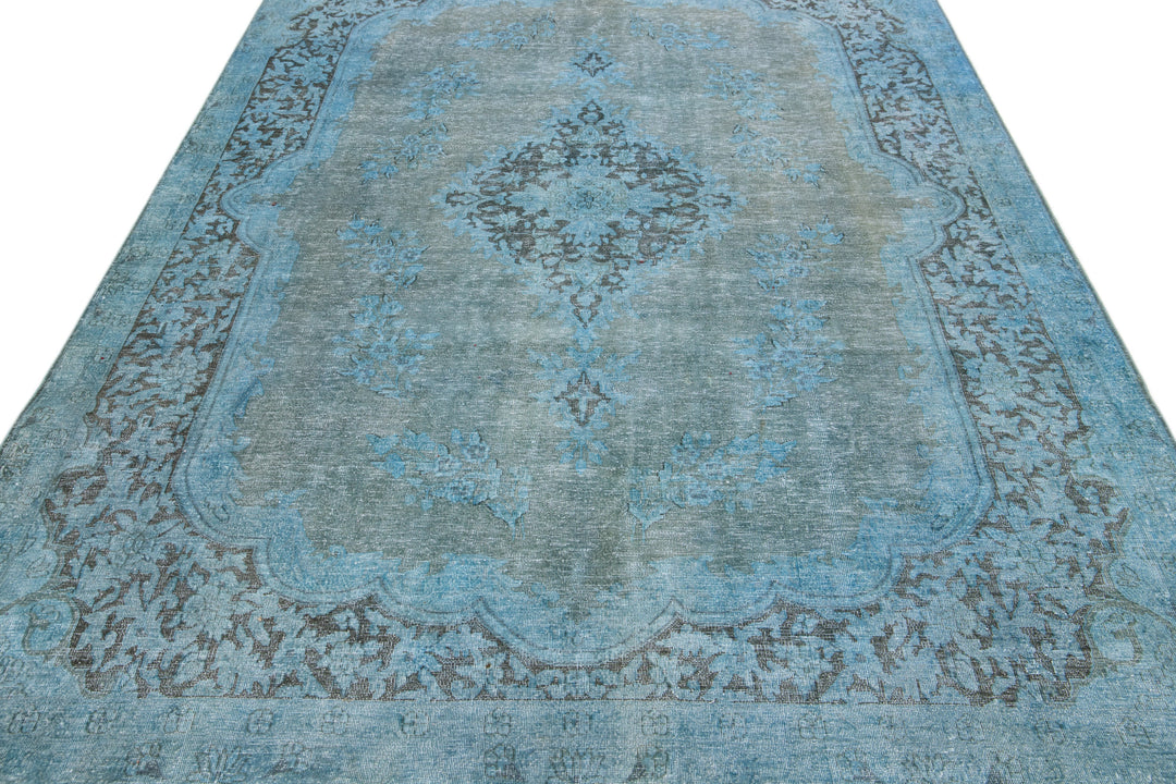 Vintage Overdyed Wool Rug 6 X 10